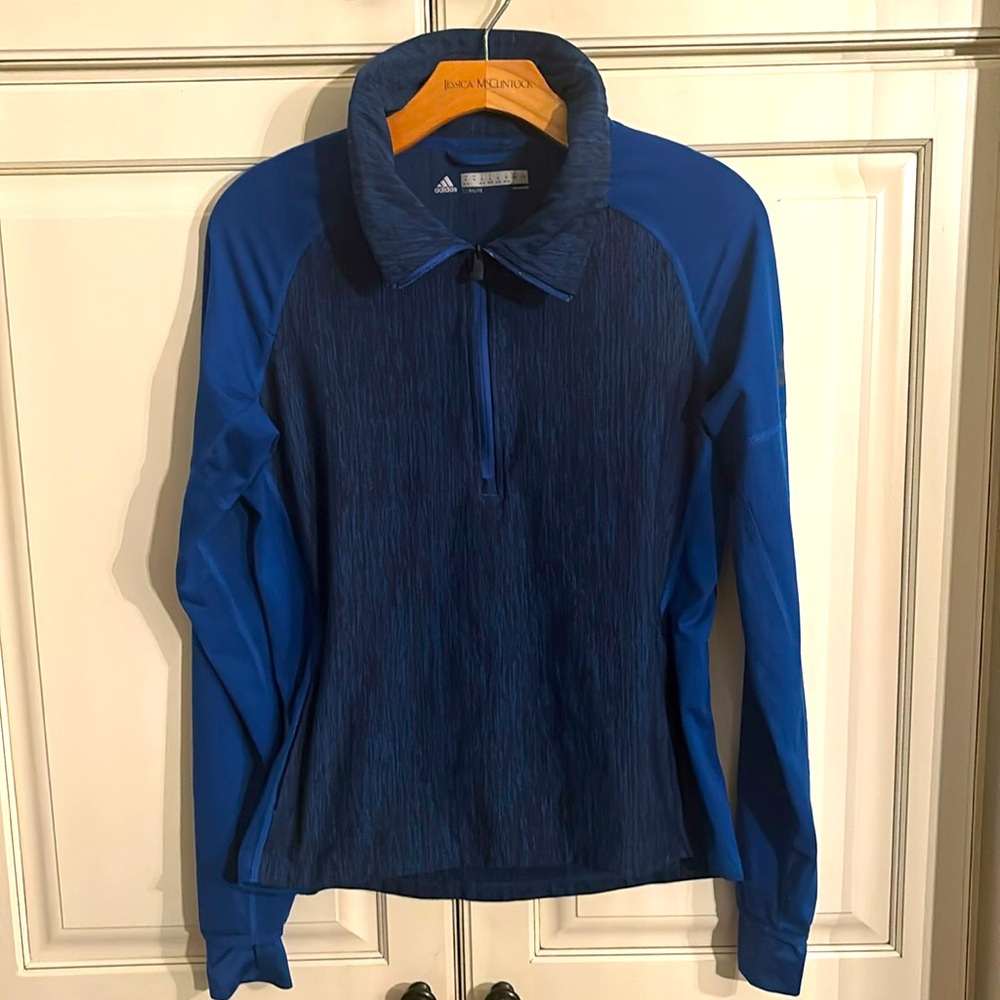 Adidas Royal Blue Silky Soft Quarter Zip. Medium